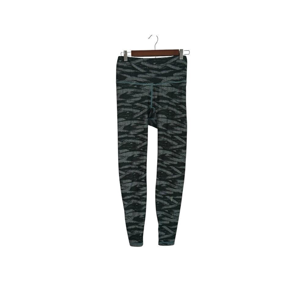 The North Face Women’s Printed Leggings Size M Medium Teal Gray Patterned